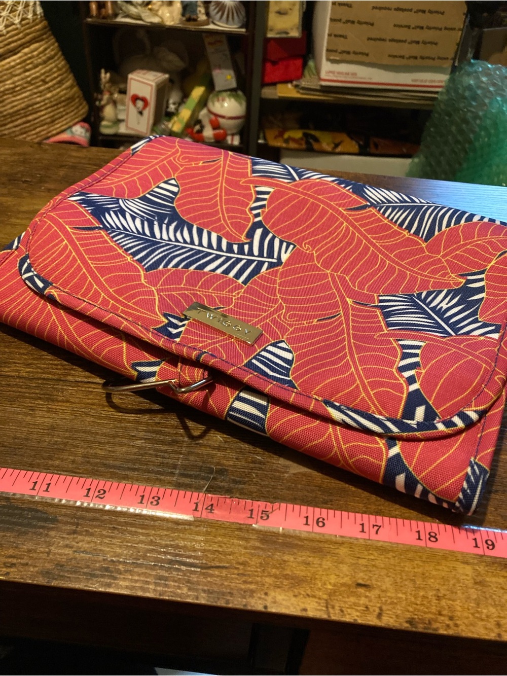 Twiggy hang up travel cosmetic bag
